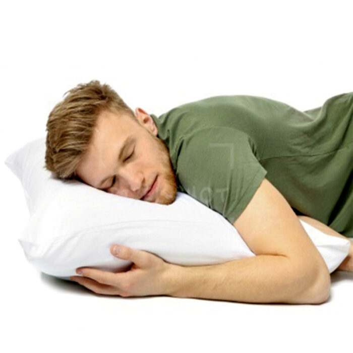 Premium White Plain Ball Fiber Pillow For Supreme Comfort - Image 9