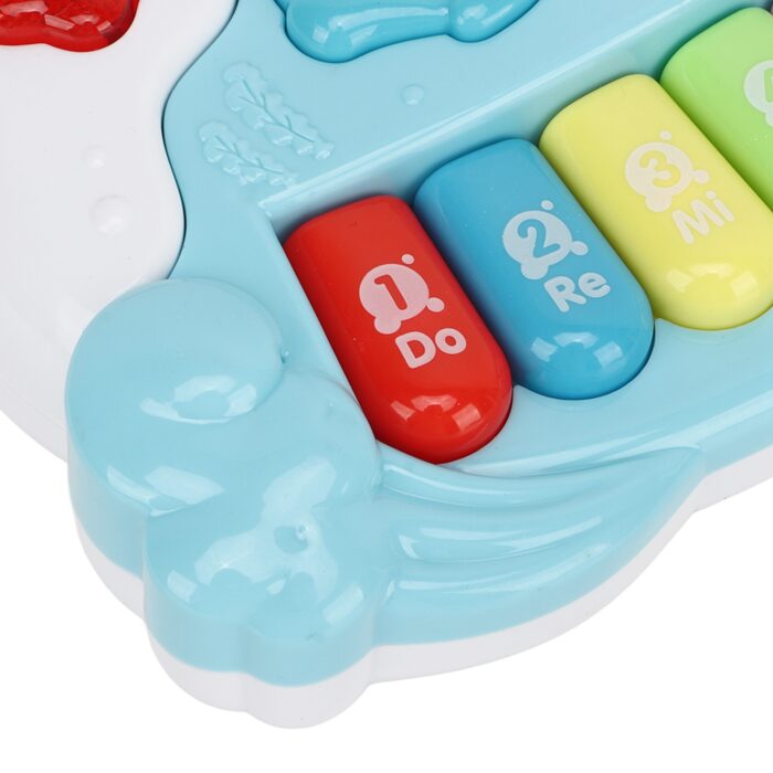 Multifunctional Symphony 12-Key Electronic Musical Sea Animal Keyboard Piano With Light And Music - Image 3