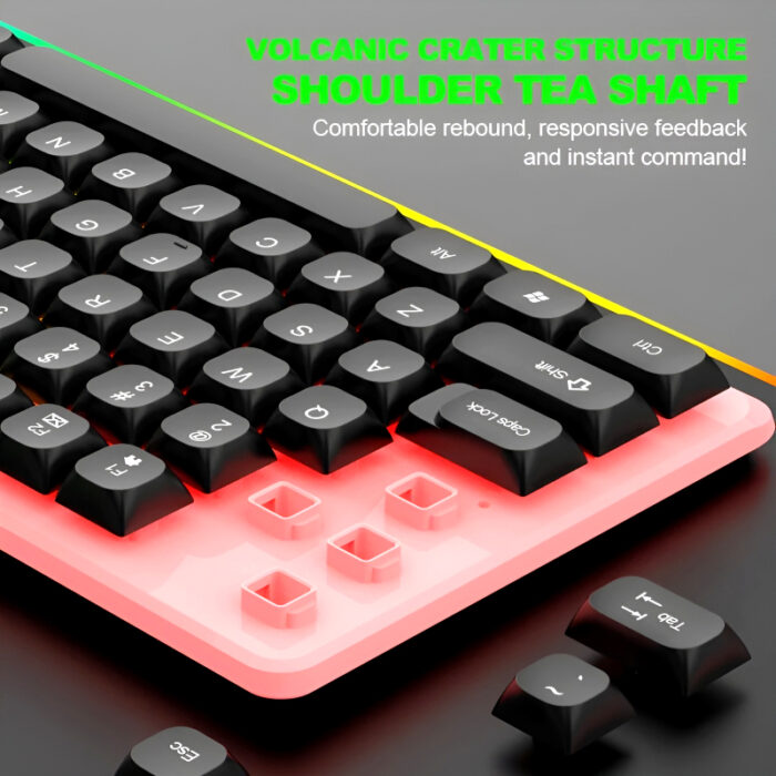 TX35 Limeide RGB Suspension Backlit Lightweight Luminous Wired Gaming Keyboard - Image 6