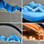 Dynamic 3D Sandscape Glass Art Fascinating Flowing Sand Frame for Elegant Home Decor - Image 9