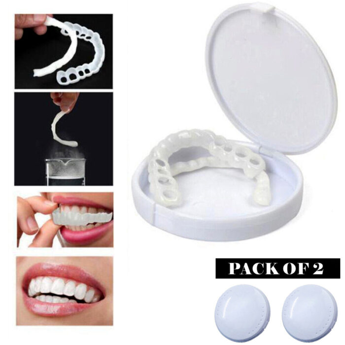 Pack Of 2 Pairs Snap-On Smile Custom Fit Perfect Smile Veneers In 3 Easy Steps - Image 4