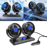 F30 Dual-Headed 360° Rotating Car Fan with Low Noise & Adjustable Airflow - Image 6