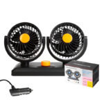 F30 Dual-Headed 360° Rotating Car Fan with Low Noise & Adjustable Airflow - Image 9