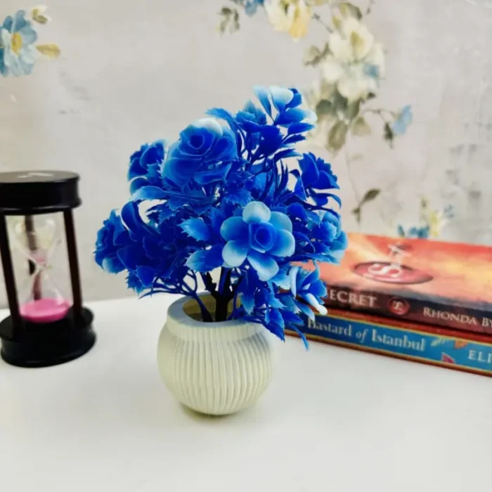 Pack of 4 Mini Planters | Artificial Decoration mini Plants - Image 1