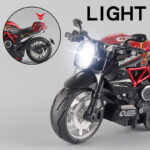 1:12 Alloy Series Classic Racing Pull Back Sports Bike With Flashing Lights And Sounds - Image 4