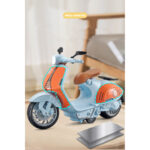 1/10 Alloy Mini Retro Diecast Model Classic Street Motorcycle Toy With Sound And Lights - Image 9