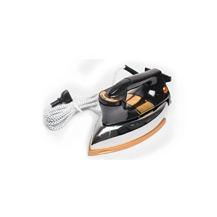 1000W Heavy Duty Super Deluxe Dry Iron With 24K Chrom Coating And Temperature Control - Image 4
