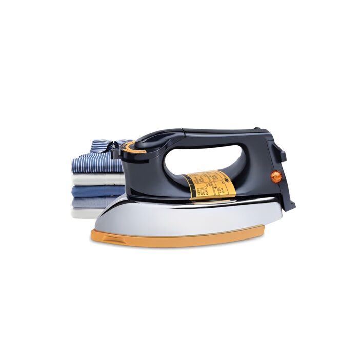 1000W Heavy Duty Super Deluxe Dry Iron With 24K Chrom Coating And Temperature Control - Image 3
