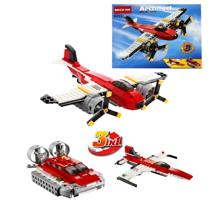 241PCs Creative Architect Propeller Adventures 3 In 1 Bulidng Blocks Set For Kids - Image 1