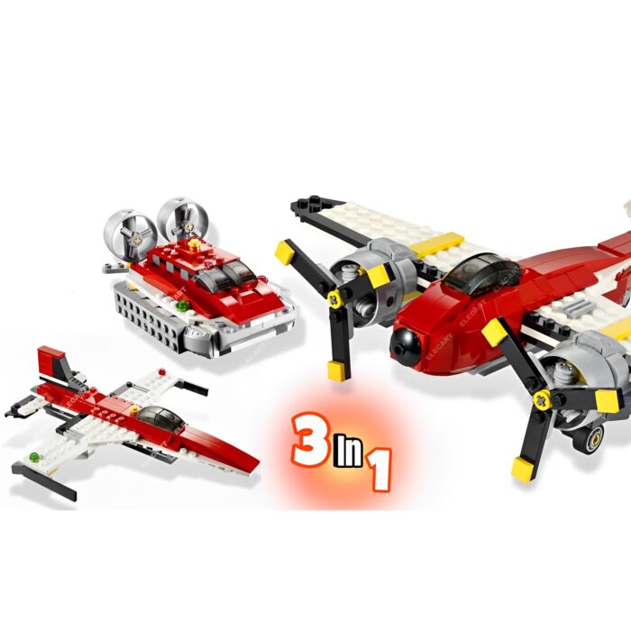 241PCs Creative Architect Propeller Adventures 3 In 1 Bulidng Blocks Set For Kids - Image 7