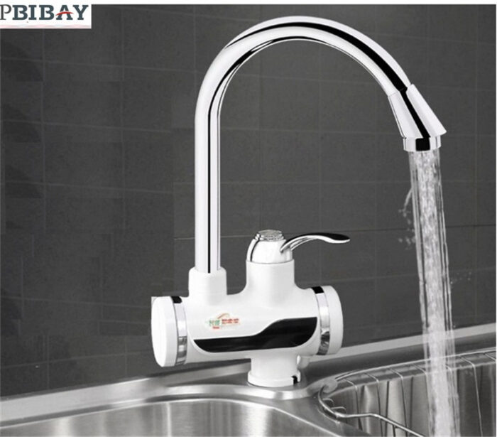 Tankless Electric Hot Water Heater Faucet Kitchen Instant Heating Tap Water With LED - Image 1
