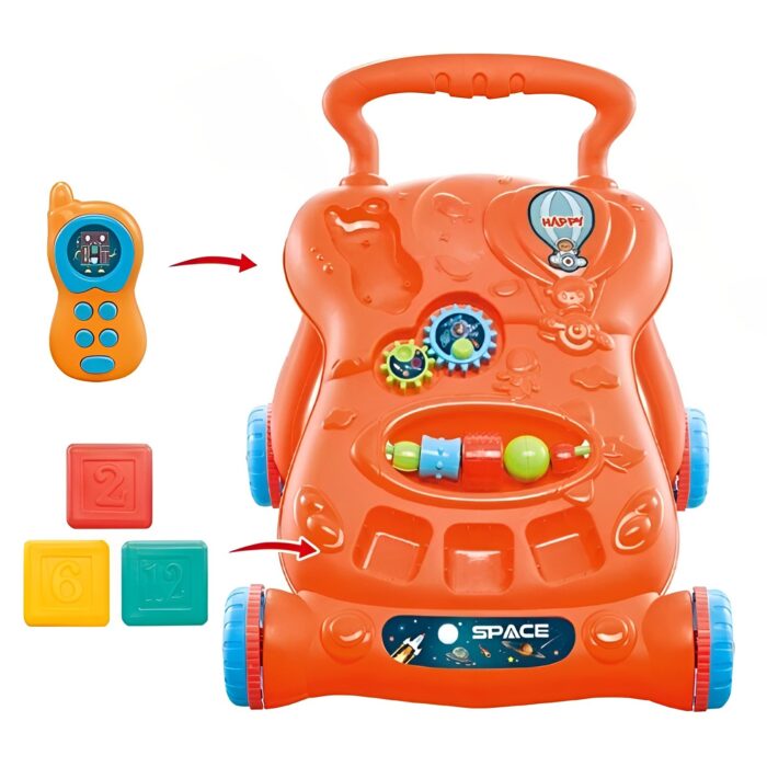 Play Together Children 2 In 1 Music Walker With Rattles, Funny Gears, Melodies And Sorter Cubes - Image 2