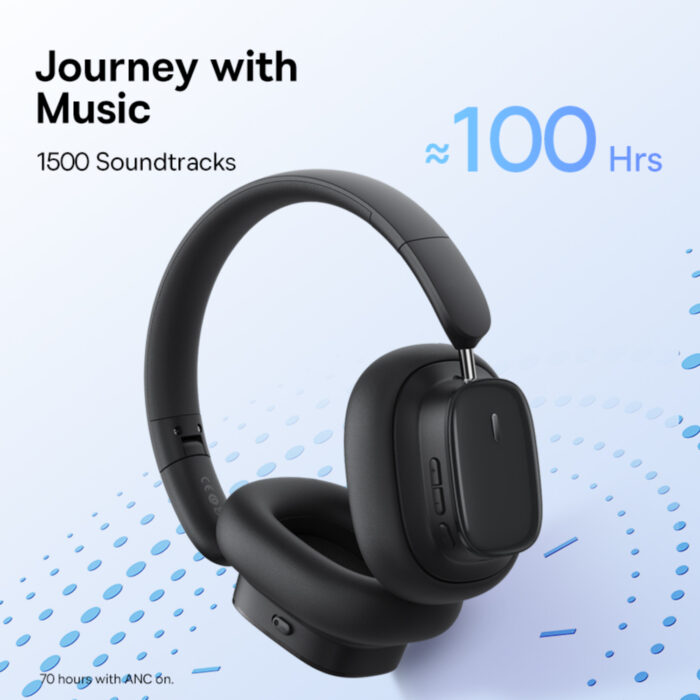 Baseus Bowie H1i Noise-Cancellation Wireless Headphones With ANC, 100 hours battery life And Premium Sound Quality - Image 11