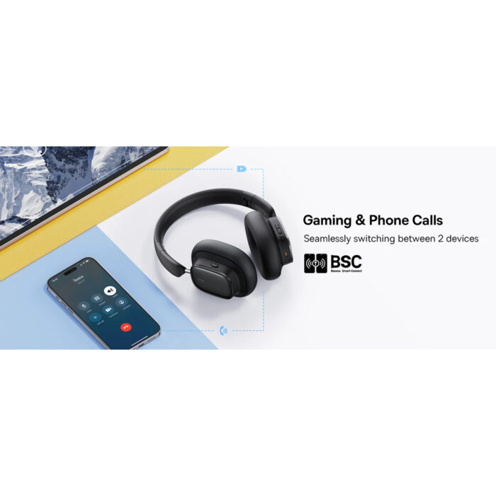 Baseus Bowie H1i Noise-Cancellation Wireless Headphones With ANC, 100 hours battery life And Premium Sound Quality - Image 8
