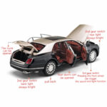 1:24 Bentley Mulsanne Alloy Die-Cast Model Car With Sound & Light - Image 4