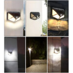 100 LEDs Rechargeable Motion Sensor Solar Interaction Waterproof Wall Lamp - Image 12