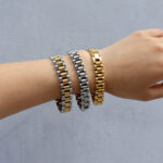 New Dainty Luxurious Style Waterproof Stainless Steel Watch Chain Bracelet - Image 2