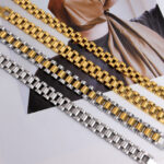 New Dainty Luxurious Style Waterproof Stainless Steel Watch Chain Bracelet - Image 3