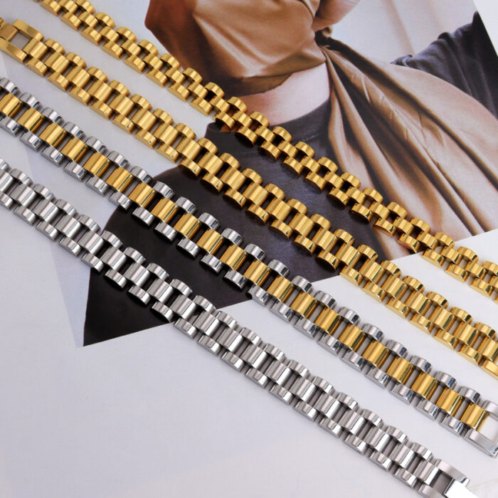 New Dainty Luxurious Style Waterproof Stainless Steel Watch Chain Bracelet - Image 3