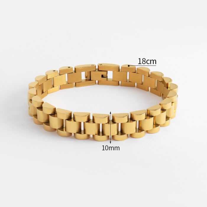 New Dainty Luxurious Style Waterproof Stainless Steel Watch Chain Bracelet - Image 4