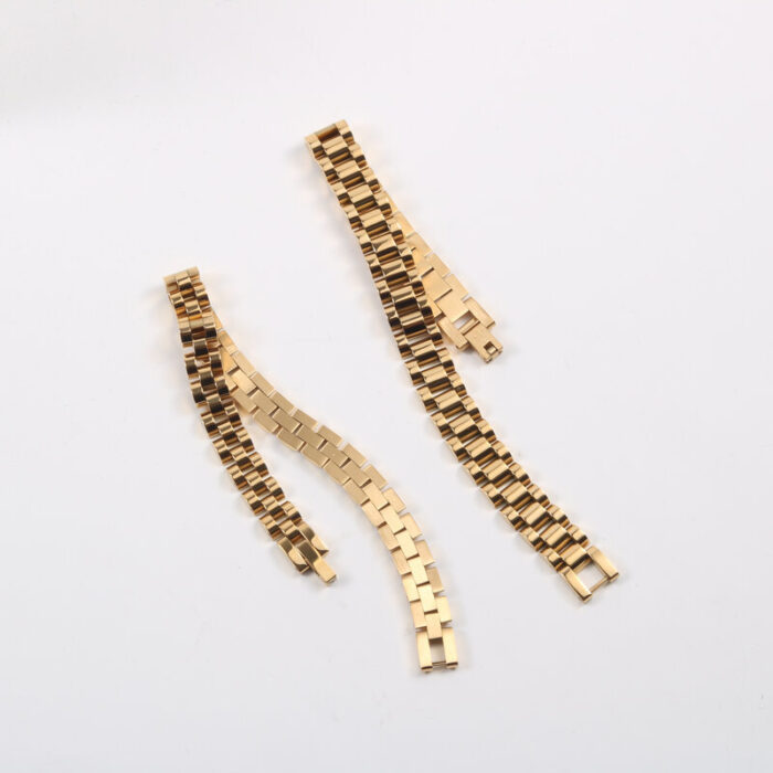 New Dainty Luxurious Style Waterproof Stainless Steel Watch Chain Bracelet - Image 9