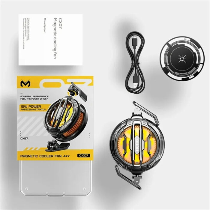 MEMO CX07 Mobile Phone Magnetic/Back-Clip Semiconductor Type-C System Cooling Fan Radiator For IPhone Android - Image 8