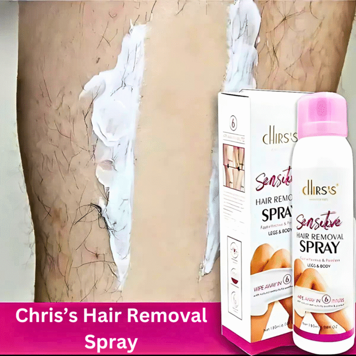 Chirs's Sensitive Hair Removal Spray | Fast Effective & Painless Chriss Hair remover For Legs & Body - Image 1