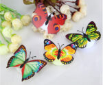 5 Pieces Set Of Colorful Changing Butterflies LED Night Light Lamp Home Glow In The Dark Room