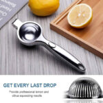Hand-Operated Single Press Stainless Steel Lemon Squeezer - Image 2