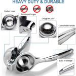 Hand-Operated Single Press Stainless Steel Lemon Squeezer - Image 8