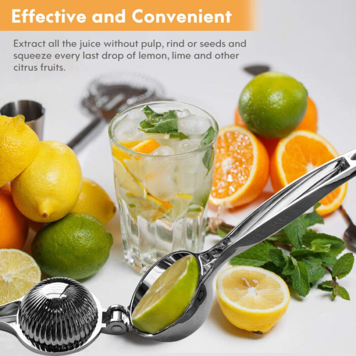 Hand-Operated Single Press Stainless Steel Lemon Squeezer - Image 12