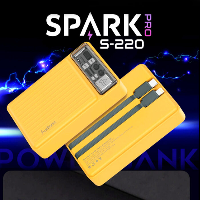 Audionic Spark Pro S-220 Mini 20000mAh 22.5W PD Super-Fast Charging QC 3.0 Power Bank - Image 1