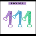 Pack Of 3 Silicone Back Scrubber Soft Loofah Bath Towel And Massage Belt - Image 5
