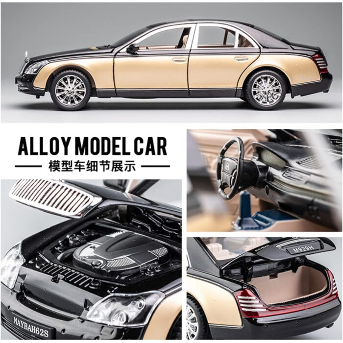 1:24 Maybach 62S Classic Alloy Die-Cast Model Car With Sound And Light - Image 3