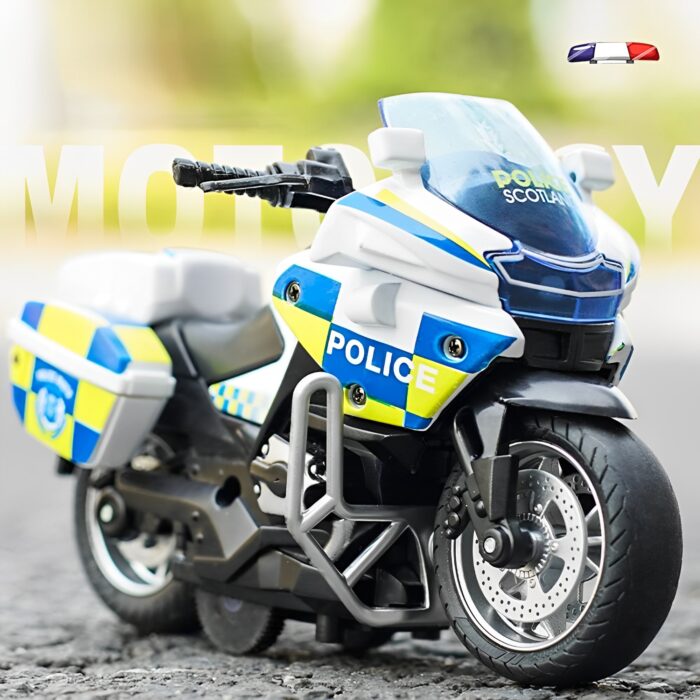 1:14 Friction Powered Alloy Die-Cast Motorbike With Cool Lights Effects And Music - Image 1