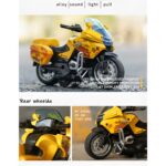 1:14 Friction Powered Alloy Die-Cast Motorbike With Cool Lights Effects And Music - Image 6