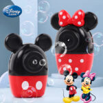 Disney Mickey Mouse Minnie Automatic Bubble Blowing Machine Lighting Music Kids Toy