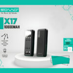 Sovo X17 10000mAh Capacity Power Bank With Built-In 3 Cables And LED Flashlight - Image 3