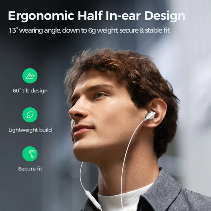Joyroom JR-EW01 Sonic Fit 3.5mm Wired Earphones with HD Audio and Long-Lasting Comfort - Image 3