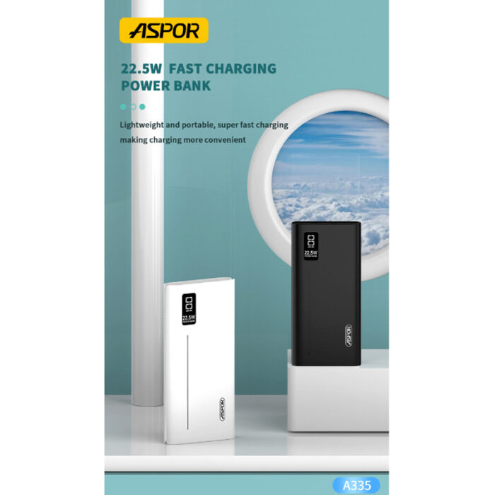 ASPOR A335 10000mAh with 22.5W PD, Super Fast Charging, LED Display Power Bank - Image 3