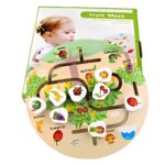 Montessori Fruit Maze & Assemble Wooden Puzzle Set For Toddlers - Image 7