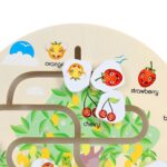 Montessori Fruit Maze & Assemble Wooden Puzzle Set For Toddlers - Image 2