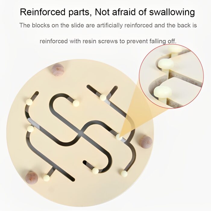 Montessori Fruit Maze & Assemble Wooden Puzzle Set For Toddlers - Image 6