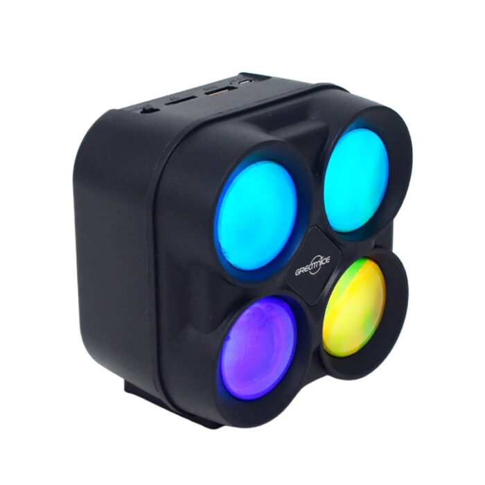 Multi-Functional Mini Portable 3 Inch Bluetooth Speaker With Flame Lights - Image 4