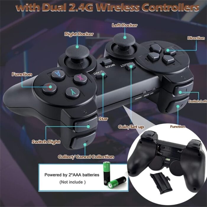 M8 HDMI Game Stick Lite Console 2.4G Wireless Controllers 4K Video Game Retro Box - Image 1