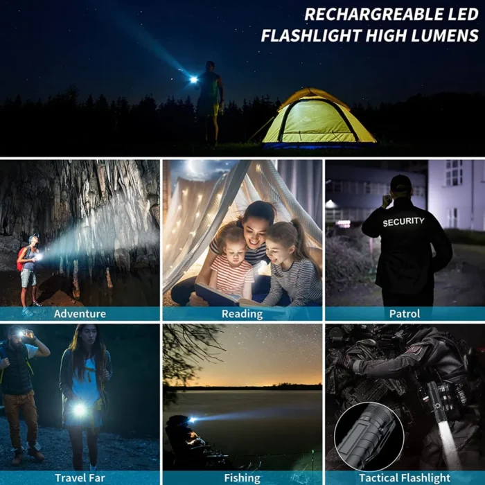 Rechargeable Flashlight | Usb charging headlamp | Waterproof Torch light  TD-20 - Image 2