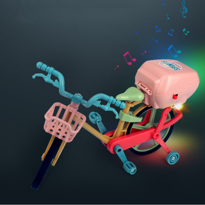 Simulation Glowing Electric Bike Toy With Dynamic Music And Self Driving Feature - Image 3