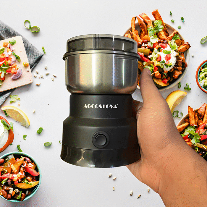 AL-661 Compact Multifunctional 400W Stainless Steel Grinder with 4 Blades for Versatile Use - Image 4