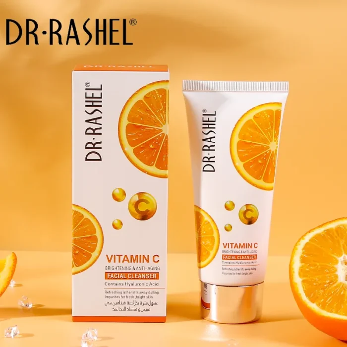 DR.RASHEL Brightening Anti Aging Deep Cleansing Vitamin C Facial Cleanser - 80ml - Image 1