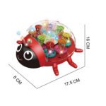 Battery Operated Rotating Gear Ladybug Toy With Lights And Music - Image 7
